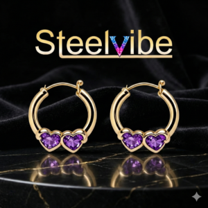 joya 1 Doble Corazón Amatista